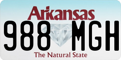 AR license plate 988MGH