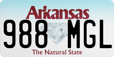 AR license plate 988MGL