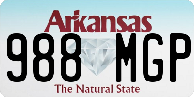 AR license plate 988MGP