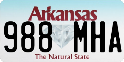 AR license plate 988MHA