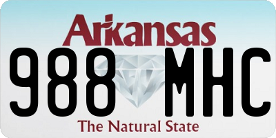 AR license plate 988MHC