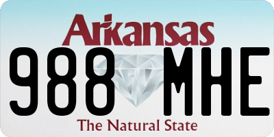 AR license plate 988MHE