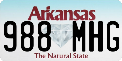AR license plate 988MHG