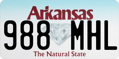 AR license plate 988MHL
