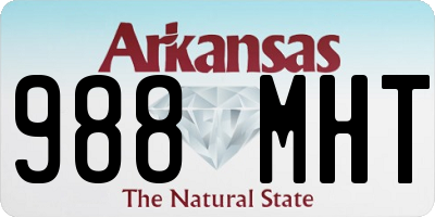 AR license plate 988MHT