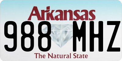 AR license plate 988MHZ
