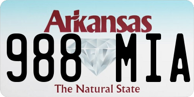 AR license plate 988MIA