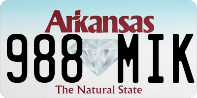 AR license plate 988MIK