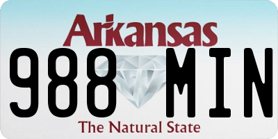 AR license plate 988MIN