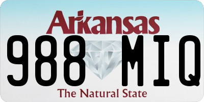 AR license plate 988MIQ