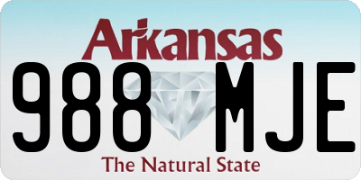 AR license plate 988MJE