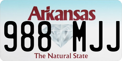 AR license plate 988MJJ