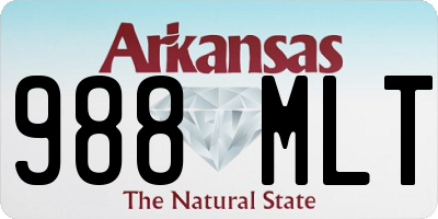 AR license plate 988MLT