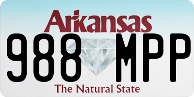 AR license plate 988MPP