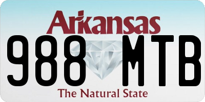 AR license plate 988MTB