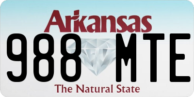 AR license plate 988MTE
