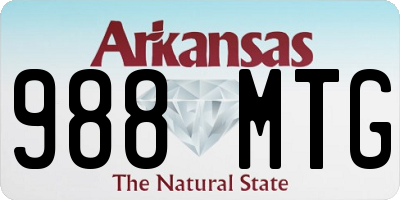 AR license plate 988MTG