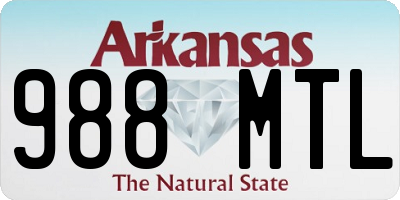 AR license plate 988MTL