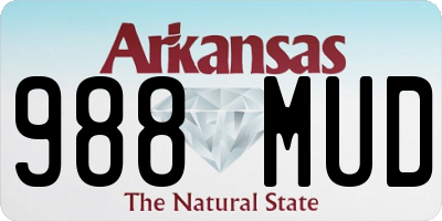 AR license plate 988MUD