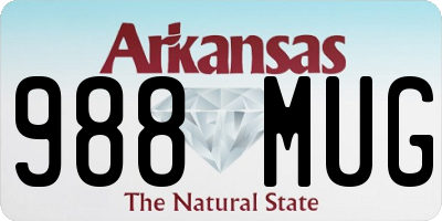 AR license plate 988MUG