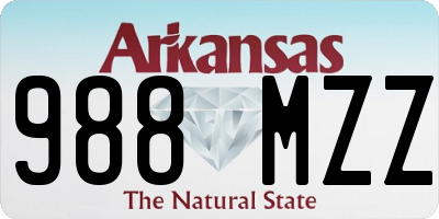 AR license plate 988MZZ