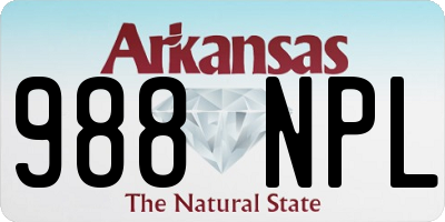 AR license plate 988NPL