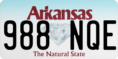 AR license plate 988NQE