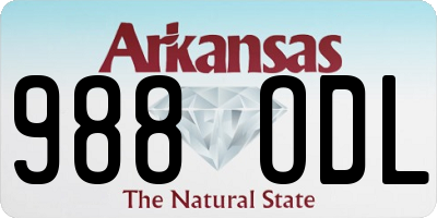 AR license plate 988ODL