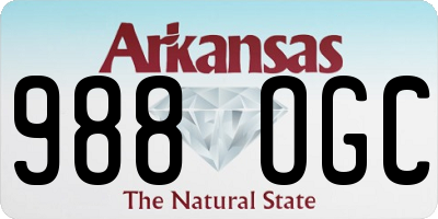 AR license plate 988OGC