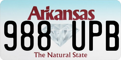 AR license plate 988UPB
