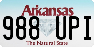 AR license plate 988UPI