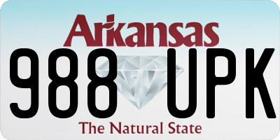 AR license plate 988UPK