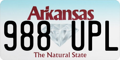 AR license plate 988UPL