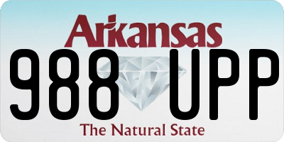 AR license plate 988UPP