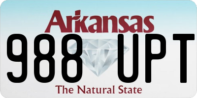 AR license plate 988UPT