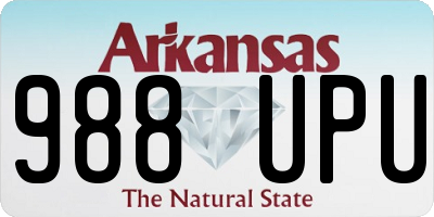 AR license plate 988UPU