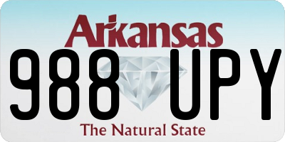 AR license plate 988UPY