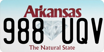 AR license plate 988UQV