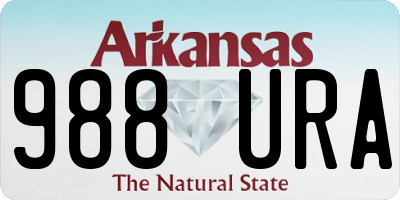 AR license plate 988URA