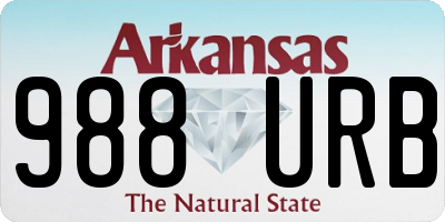 AR license plate 988URB