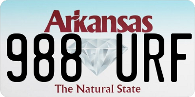 AR license plate 988URF
