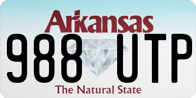 AR license plate 988UTP