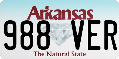 AR license plate 988VER