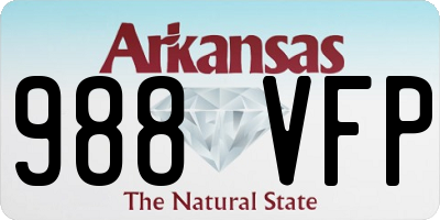 AR license plate 988VFP
