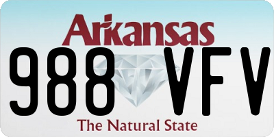 AR license plate 988VFV