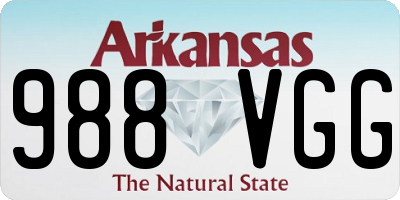 AR license plate 988VGG