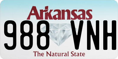 AR license plate 988VNH