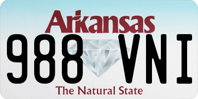 AR license plate 988VNI
