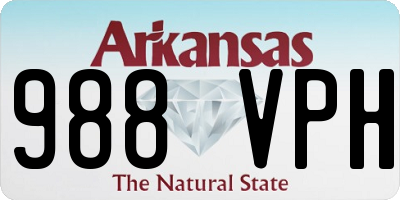 AR license plate 988VPH