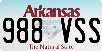 AR license plate 988VSS